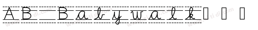 AB Babywalk字体转换